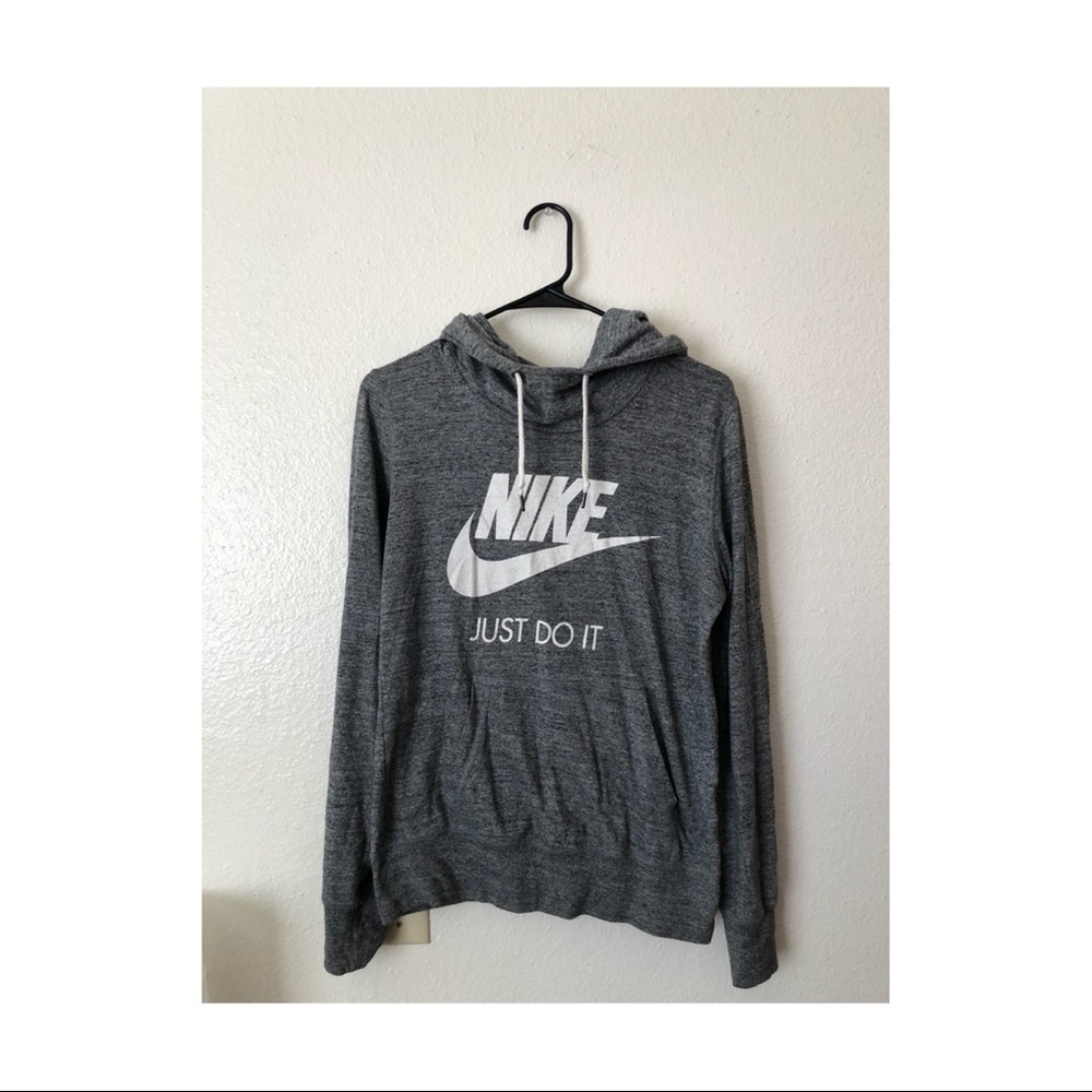 Grey Nike scoop neck hoodie